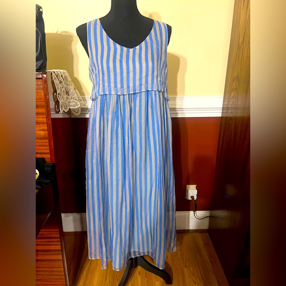 Ailanto Blue Striped Dress..One of a kind.. Unique…